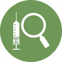 Free Injection With Hourglass Injection Magnifier Icon