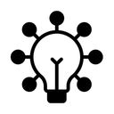 Free Innovation Hub Lightbulb Ideas Icon
