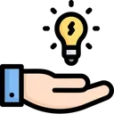 Free Inspiration Hand Gluhbirne Idee Symbol
