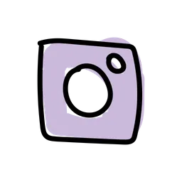 Purple instagram icon PNG, SVG