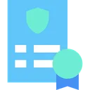 Free Insurance Certificate Agreement Icon