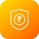 Free Insurance Indian Rupee Icon