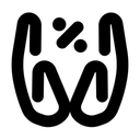 Free Interest Tax High Return Icon