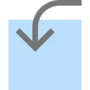 Free Interno Flecha Interior Icono