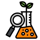 Free Investigacion Laboratorio Planta Icono