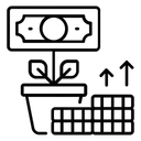 Free Croissance De Largent Croissance Finances Icône