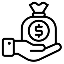 Free Income Inflation Security Icon