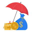 Free Investment Insurance Money Money Bag Icon