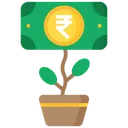 Free Investments Money Plant Money Growth Icon