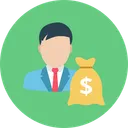 Free Investor Money Sack Dollar Sack Icon