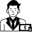 Free Investor Finance Business Icon