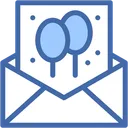 Free Invitation Party Birthday Icon