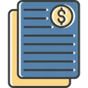 Free Invoice Document  Icon