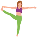 Free Garota Exercitando Truques De Fitness Exercicios Corporais Ícone