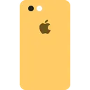 Free 아이폰 C 노란색 뒷면 아이폰 스마트폰 아이콘