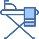 Free Ironing Board Iron Housework Icon