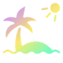 Free Island Summer Beach Icon