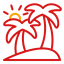 Free Island Summer Beach Icon