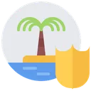 Free Island Palm Tree Protection Icon