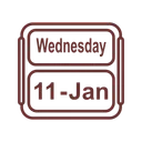 Free Jan January Calendar Icon