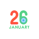 Free Januar Republik Tag Symbol