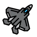 Free Jet Fighter Military Icon