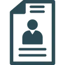 Free Job Profile Job Application Resume Icon