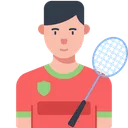 Free Jogador De Badminton Ícone