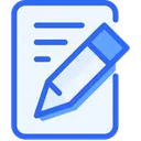 Free Journal Blue Lineal Miscellaneous Life Style Icon