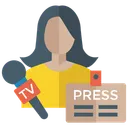 Free Journaliste De Presse Journaliste De Presse Journaliste Icône