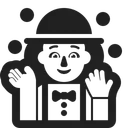 Free Juggling High Contrast Icon