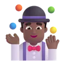 Free Juggling Color Medium Dark Icon