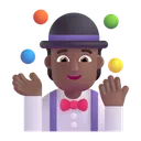 Free Juggling Color Medium Dark Icon