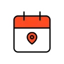 Free Kalender Besuchsort Symbol