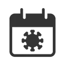 Free Kalender-Quarantäne  Symbol