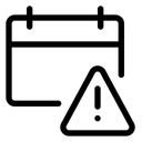 Free Kalenderwarnung Symbol