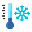 Free Kältethermometer  Symbol