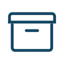 Free Box Dateien Lagerung Symbol