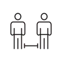 Free Keep Distance Distance Social Distance Icon