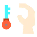 Free Key Hand Idea Icon