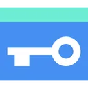 Free Key Card Access Security Icon