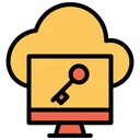 Free Cloud Computer Key Icon