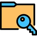 Free Key Folder Document File Icon