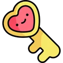 Free Key Love Valentine Icon