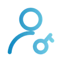 Free Key User Profile Icône