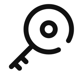 Free Key minimalistic  Icon