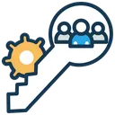Free Key Team Agile Team Scrum Master Icon