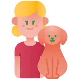 Free Kid and dog  Icon