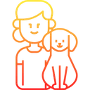 Free Kid and dog  Icon
