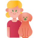 Free Kid Dog Pet Icon